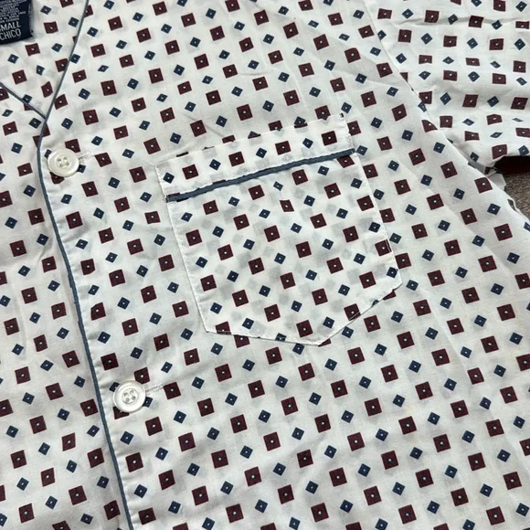 Men's Hanes Classic Night Pajama‎ Sleep Shirt Buttons Size Small Cotton Blend - Picture 4 of 8